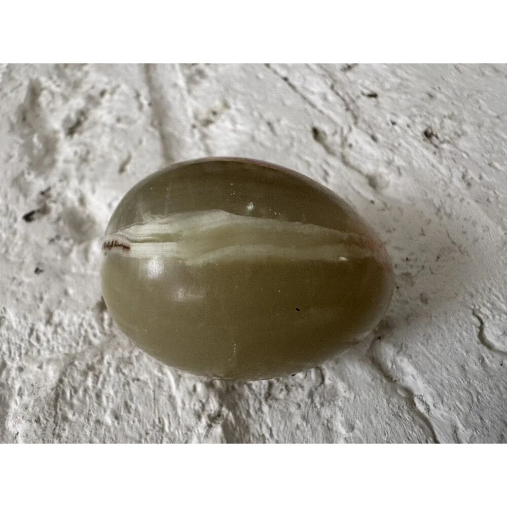 Flower Agate Quartz Crystal Polished Egg Madagascar